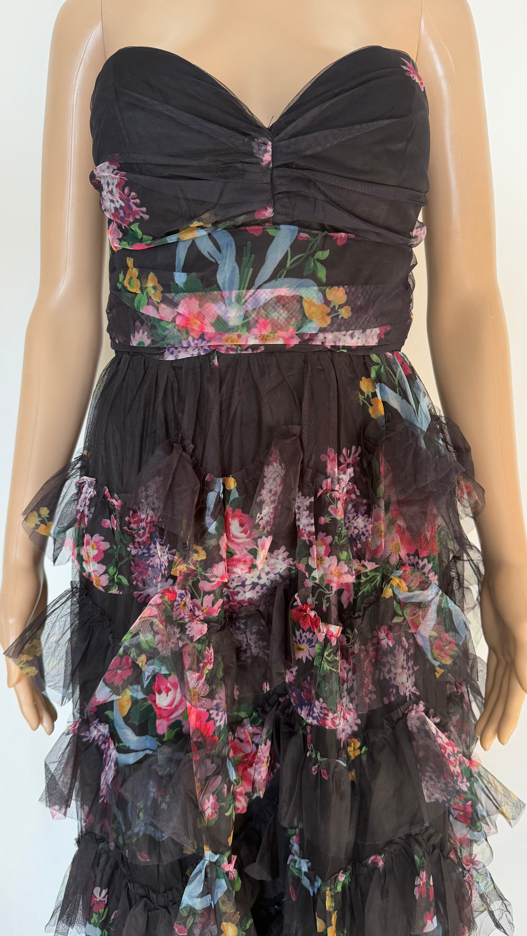 Vestito lungo bustier donna senza maniche.