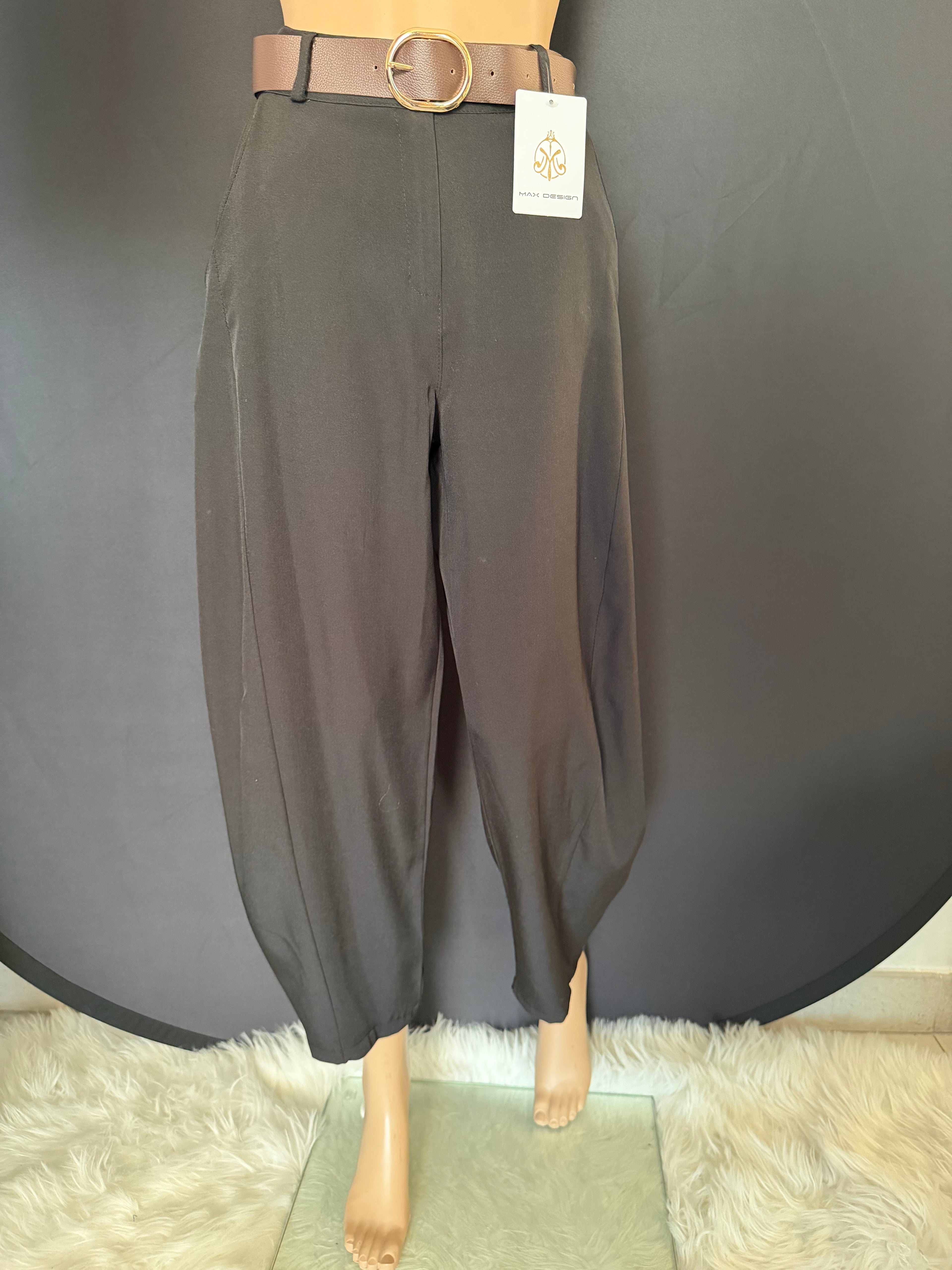 Pantaloni donna elegante con cintura – Stile versatile✨