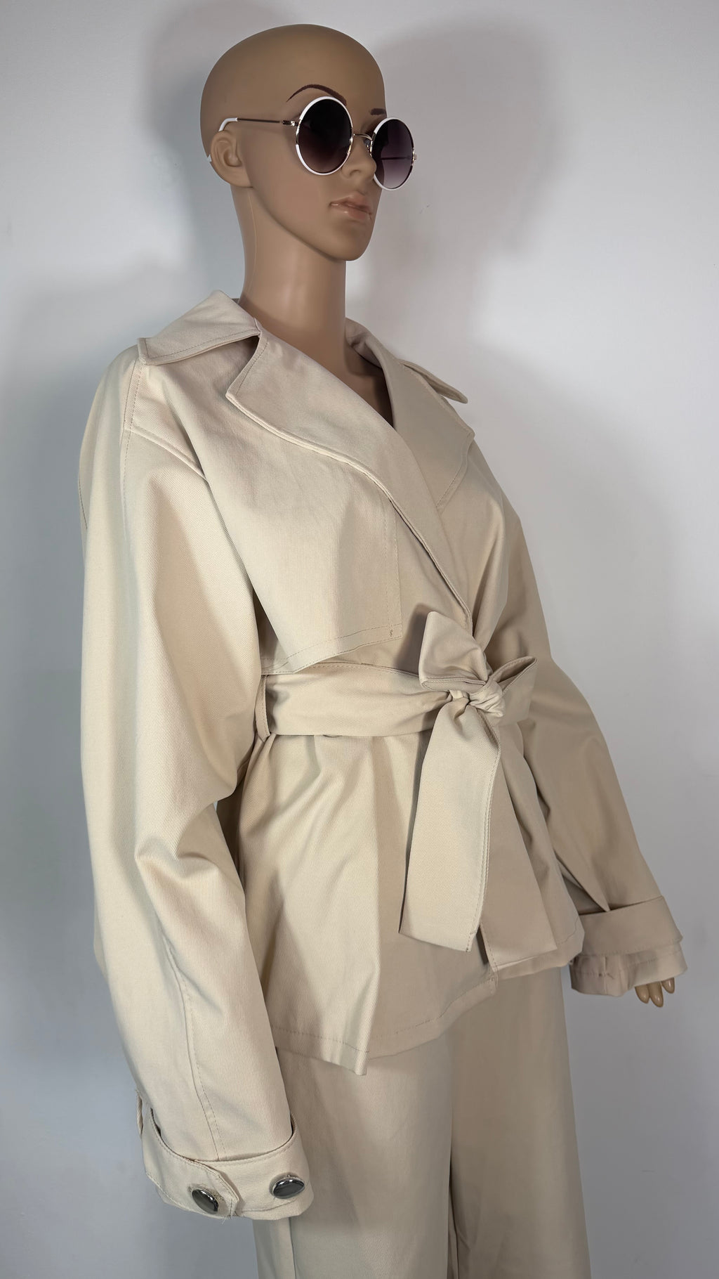 ✨ Completo Elegante Donna con Giacca Cintura e Pantaloni Ampi ✨