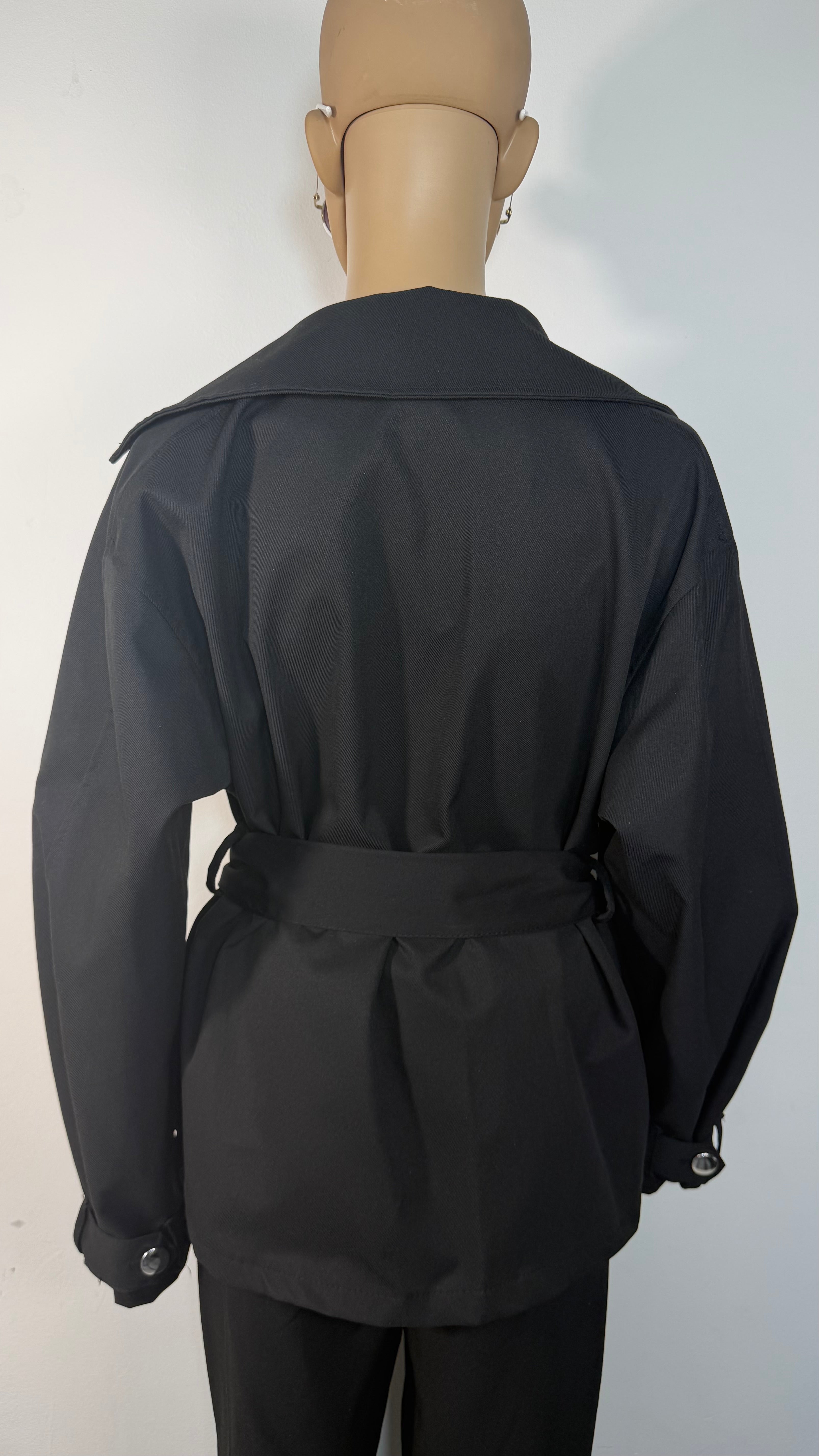 ✨ Completo Elegante Donna con Giacca Cintura e Pantaloni Ampi ✨