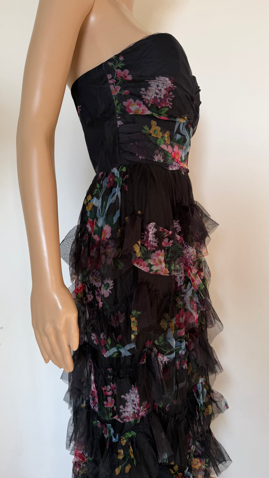 Vestito lungo bustier donna senza maniche.