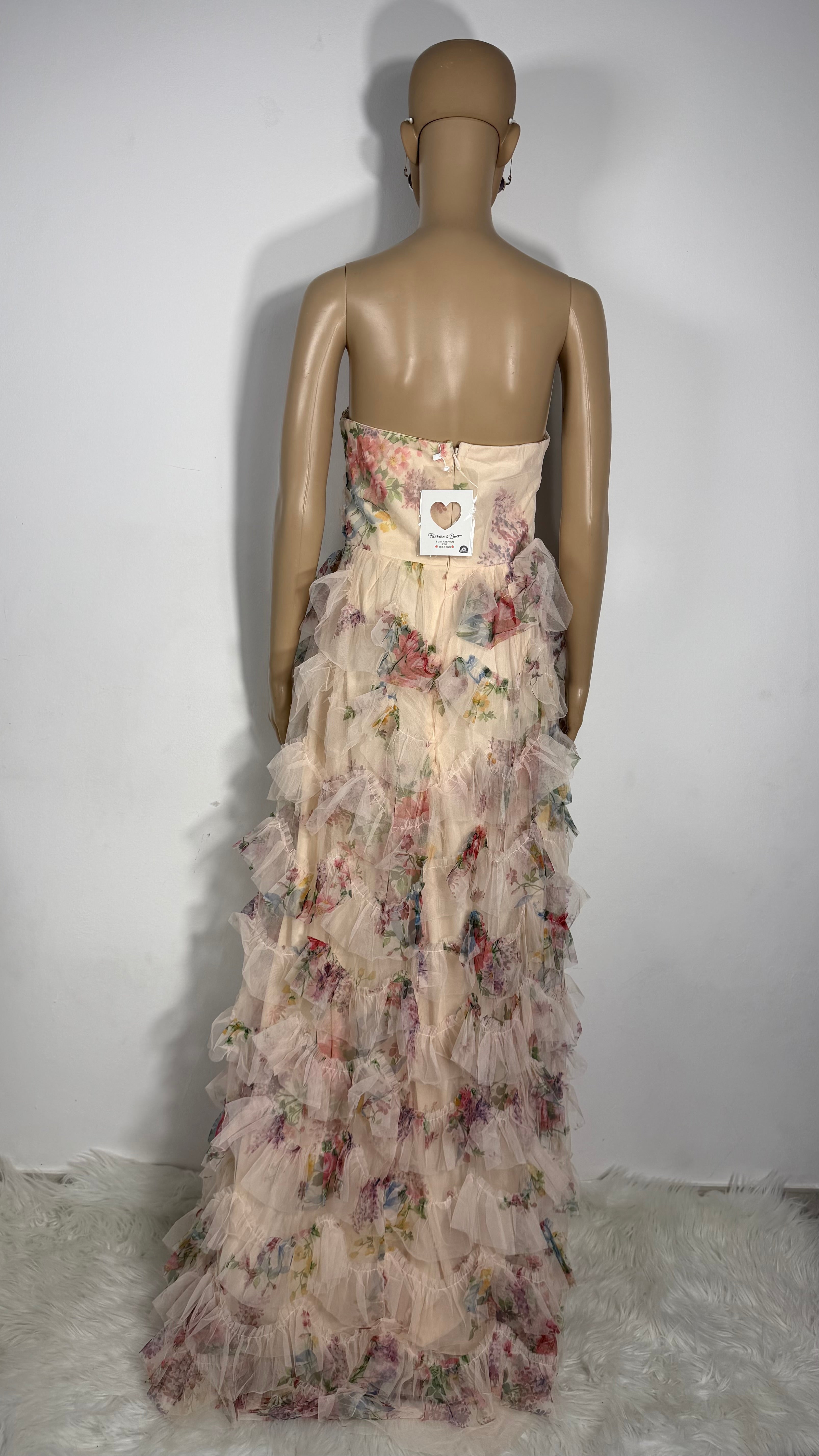 Vestito Lungo Elegante Donna per Cerimonia e Feste