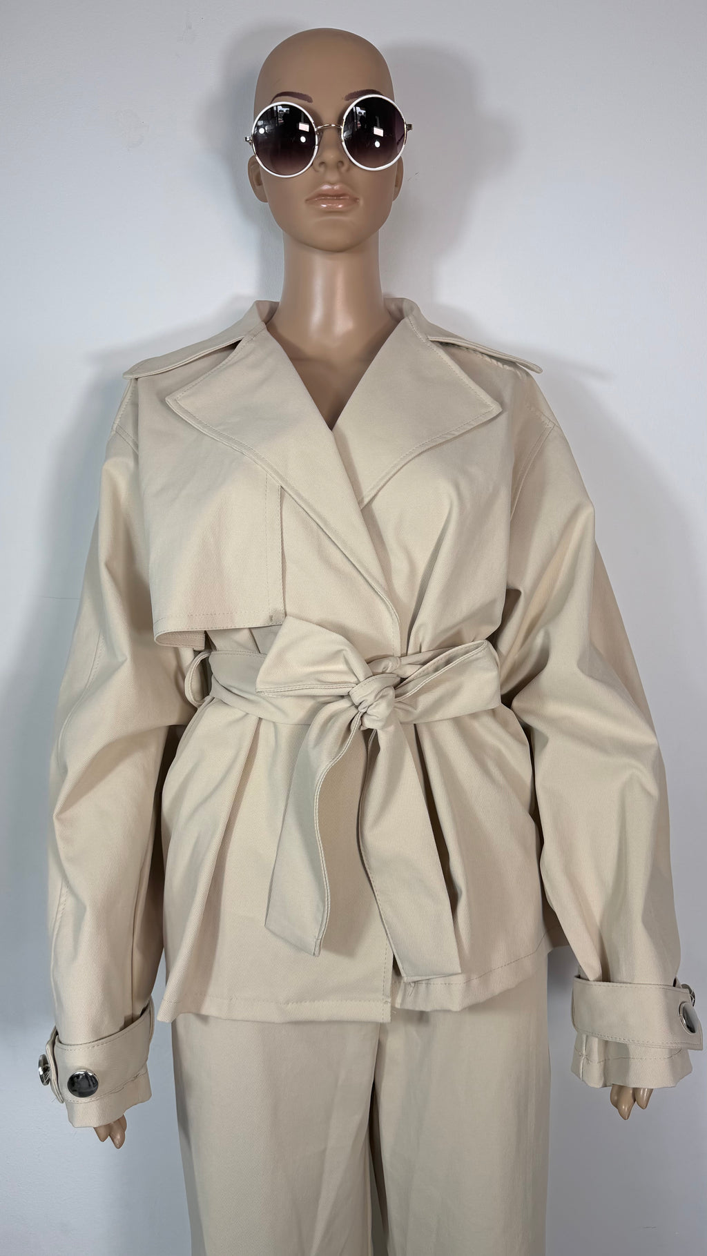 ✨ Completo Elegante Donna con Giacca Cintura e Pantaloni Ampi ✨