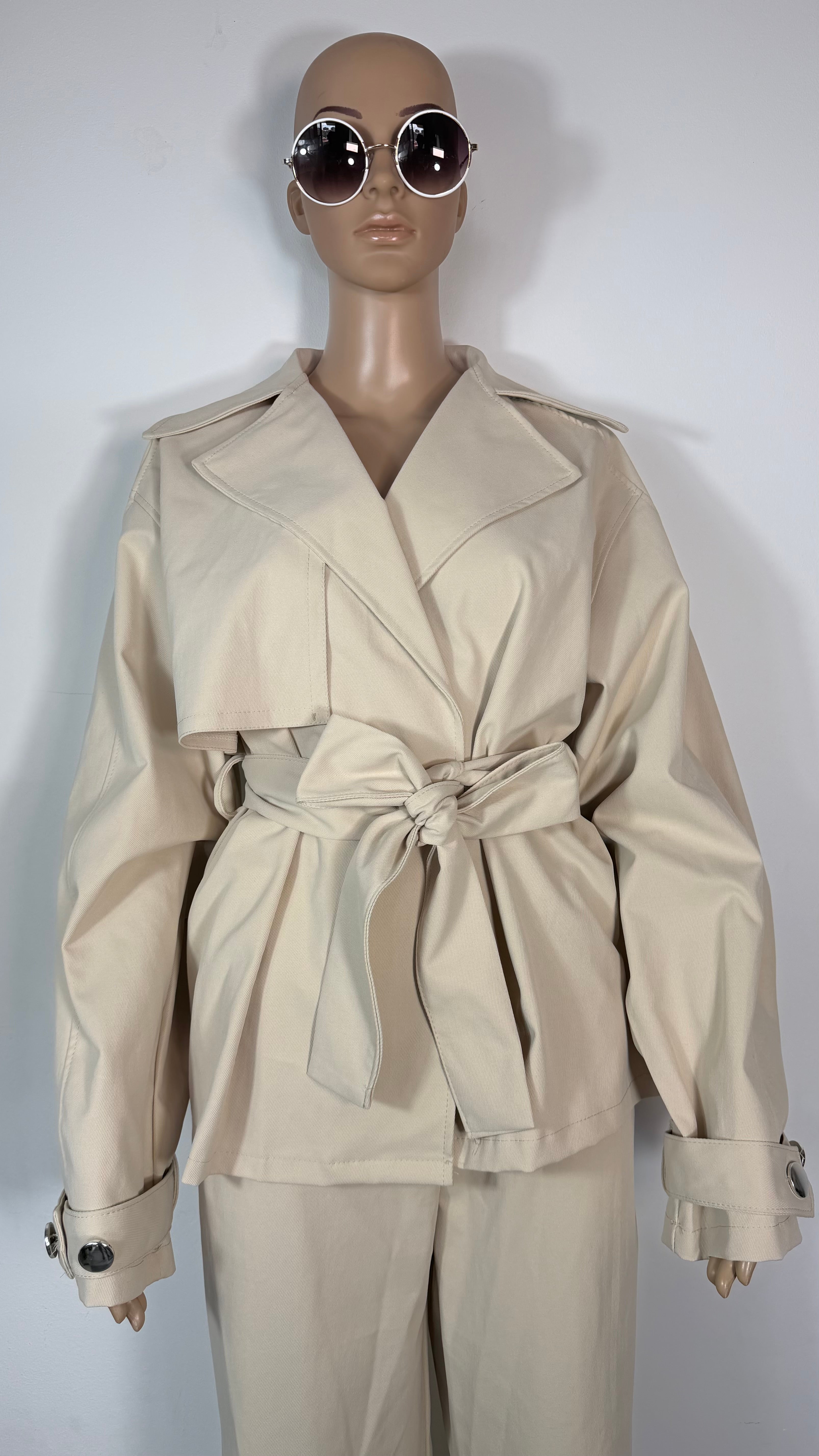 ✨ Completo Elegante Donna con Giacca Cintura e Pantaloni Ampi ✨