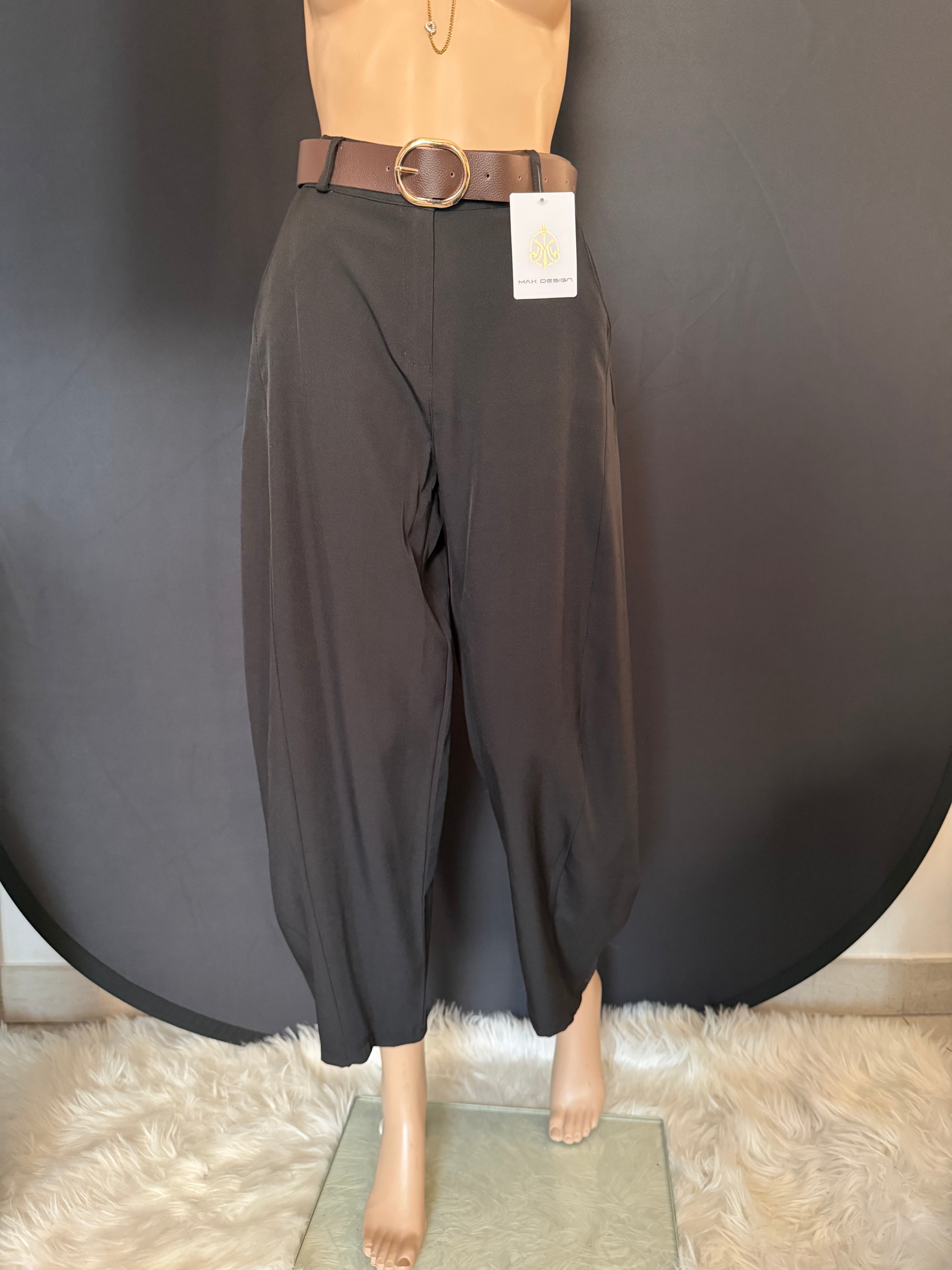 Pantaloni donna elegante con cintura – Stile versatile✨