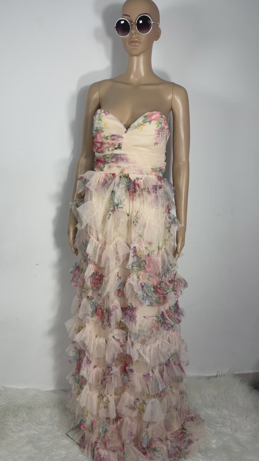 Vestito Lungo Elegante Donna per Cerimonia e Feste