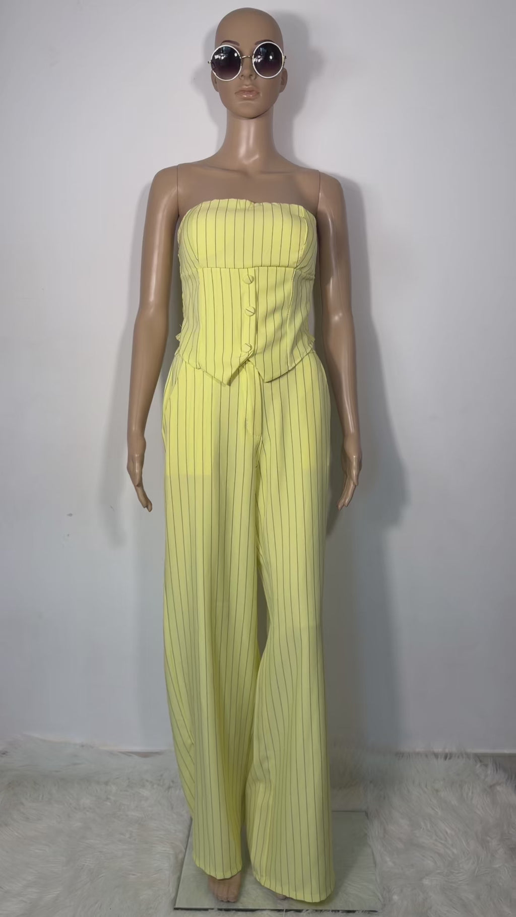 Completo elegante donna coordinato due pezzi trendy