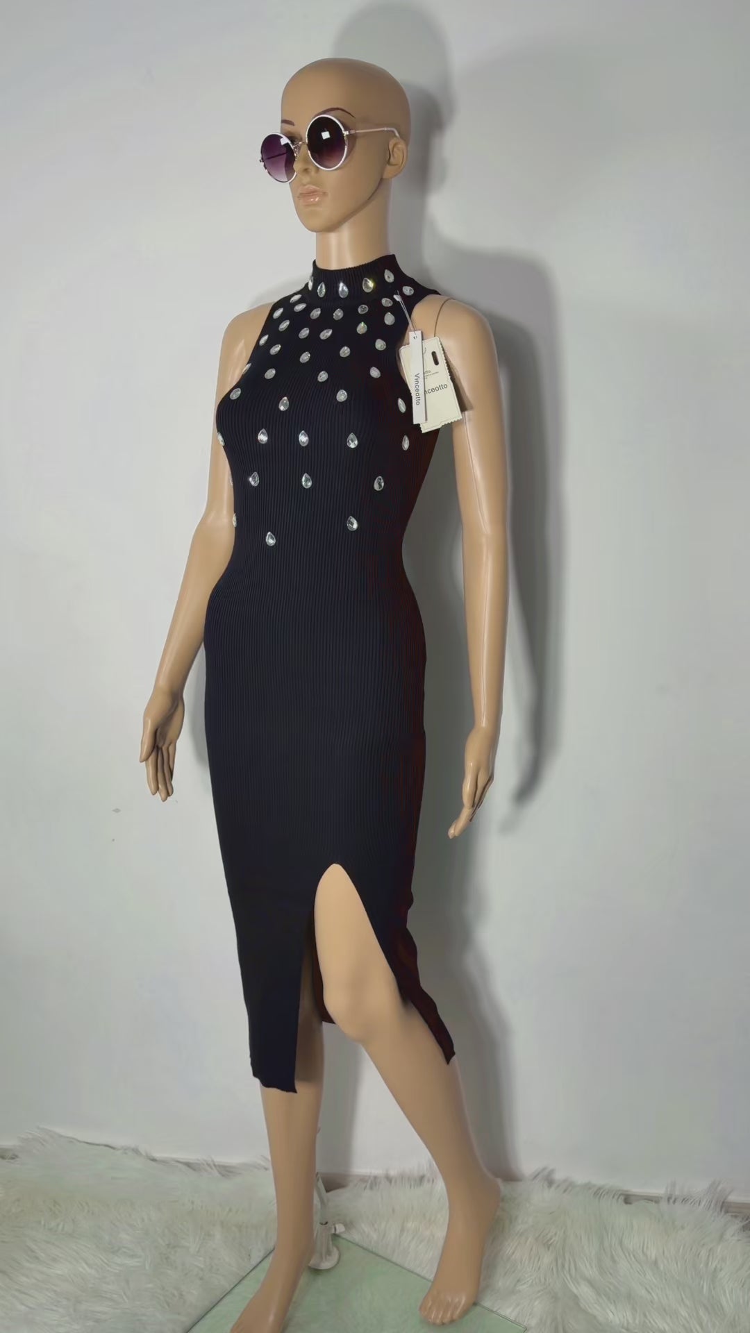 Vestito semi-lungo elegante da donna